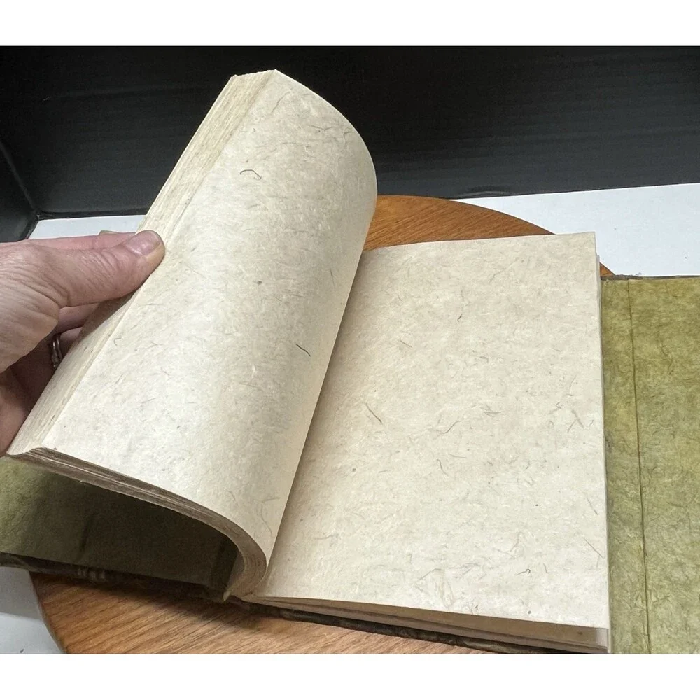 Made in Nepal Journal Paper is Bark of a Daphne Bush Wood Slide Sticks to Close